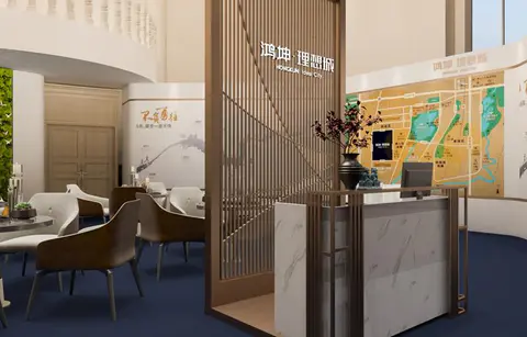 2020.4.10日 鸿坤理想城城市展厅包装制作 效果图