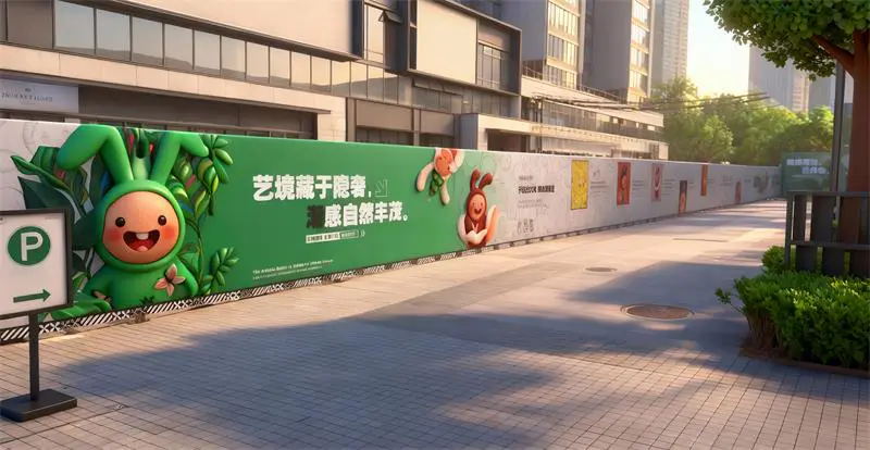 2025.9.23日 体北金茂府 案场围挡装饰制作安装 效果图