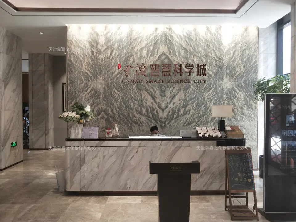 2020.6.19日 金茂智慧科学城背景墙logo设计制作 1