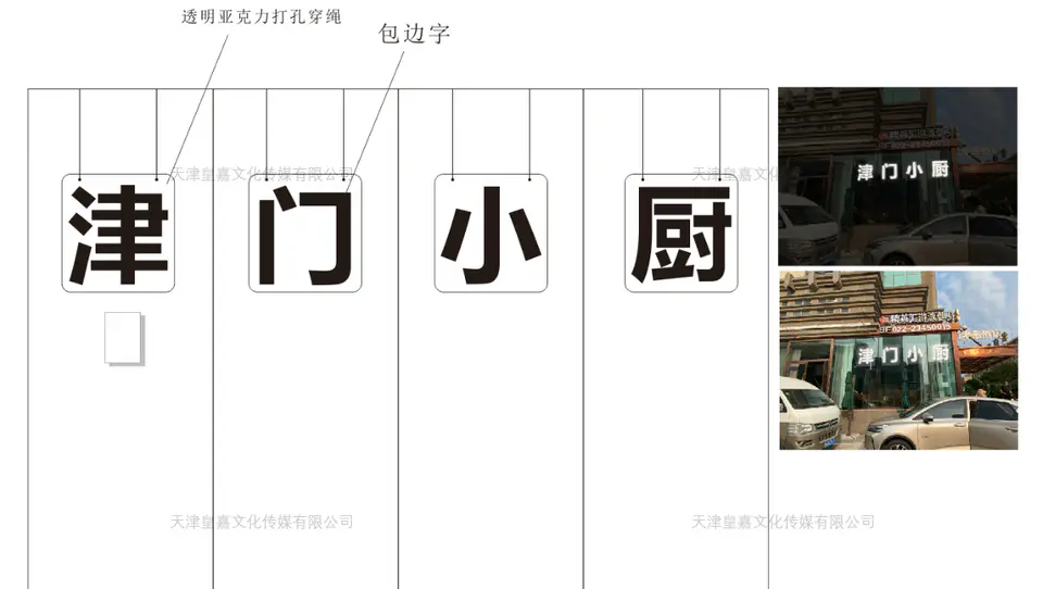 2020.6.28日 津门小厨包边字制作 3