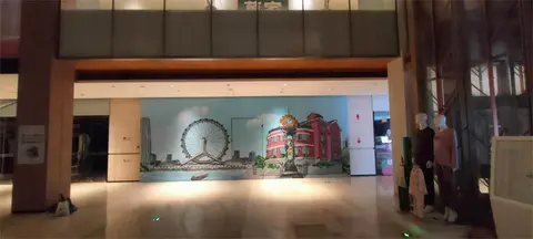 2024.9.07日 万科广场鹿园薛记围挡制作安装 实景图