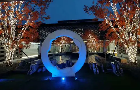 2018.12.6日 鲁能泰山七号树木包装 实景图