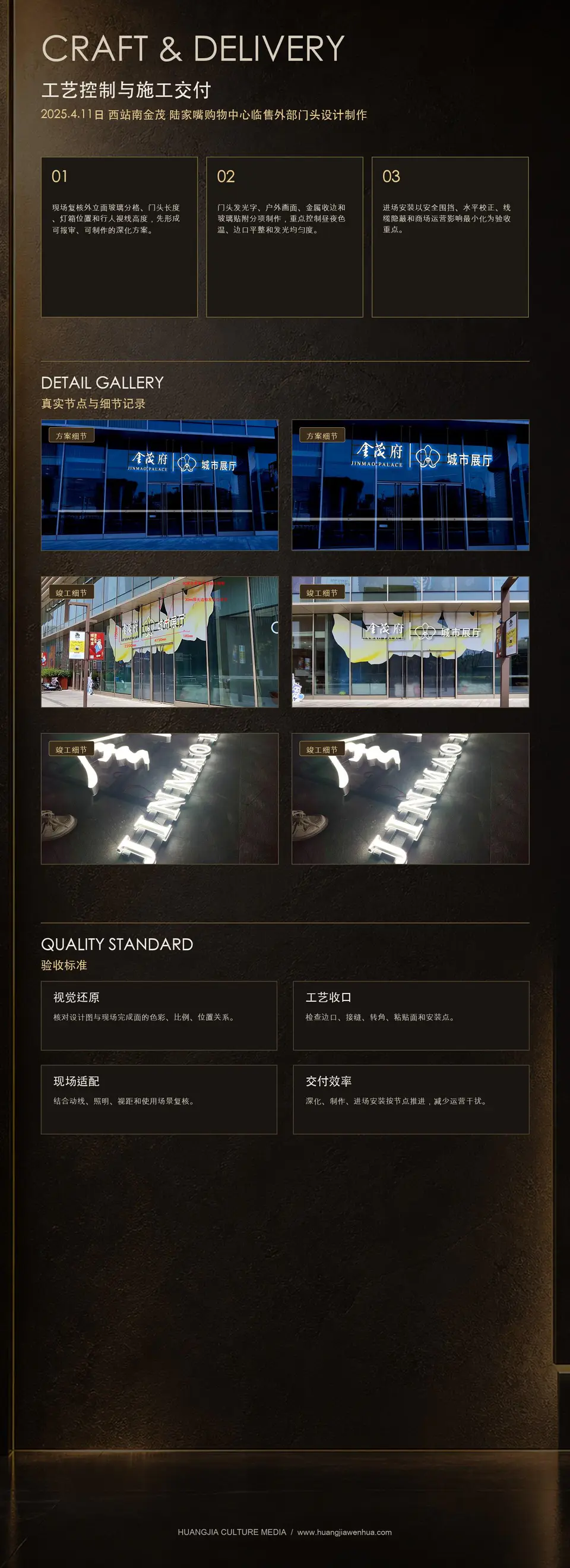 2025.4.11日 西站南金茂 陆家嘴购物中心临售外部门头设计制作 2