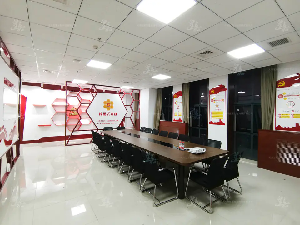 2019.6.6日 中国中铁蜂巢式党建品牌馆设计制作 33