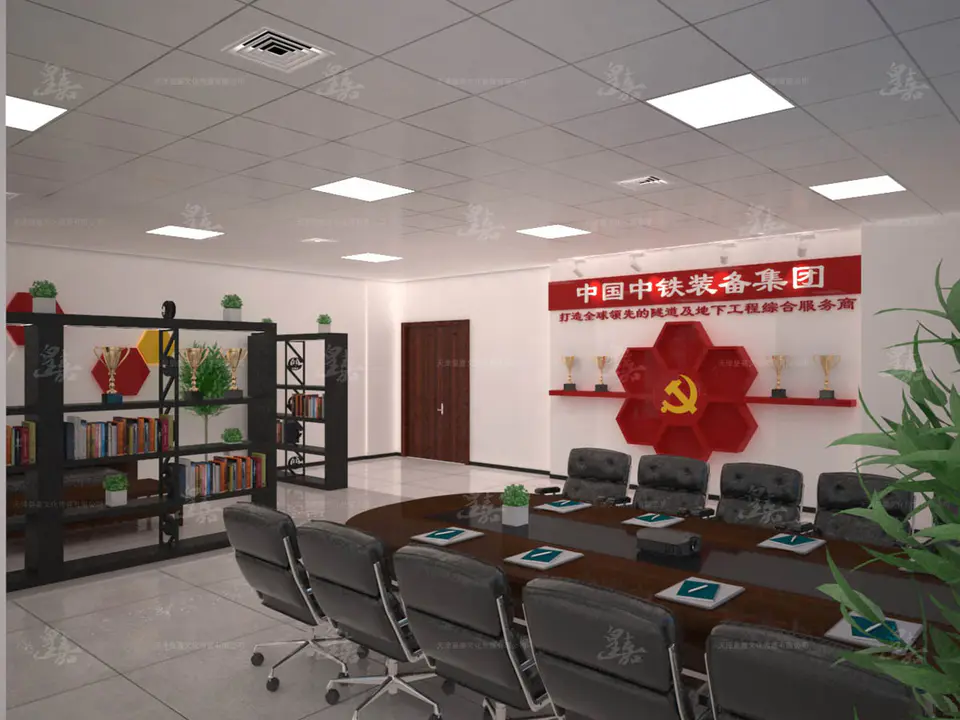 2019.6.6日 中国中铁蜂巢式党建品牌馆设计制作 5