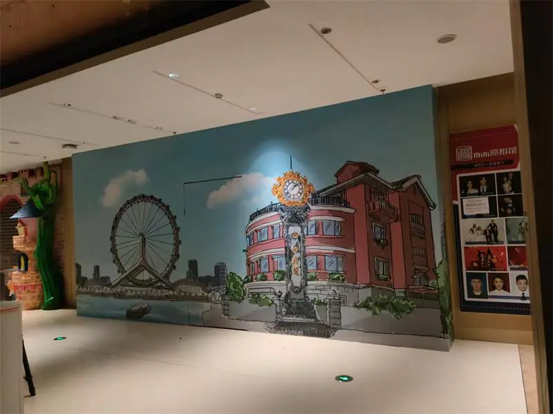 2025.12.06日 万科广场围挡制作安装 实景图