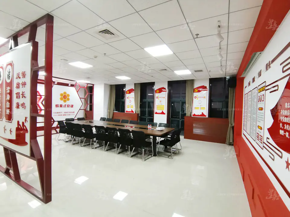 2019.6.6日 中国中铁蜂巢式党建品牌馆设计制作 32