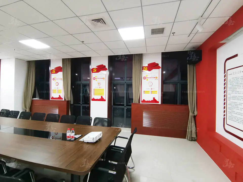 2019.6.6日 中国中铁蜂巢式党建品牌馆设计制作 34